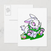 Green Cybunny racing door neggs Briefkaart (Voorkant / Achterkant)