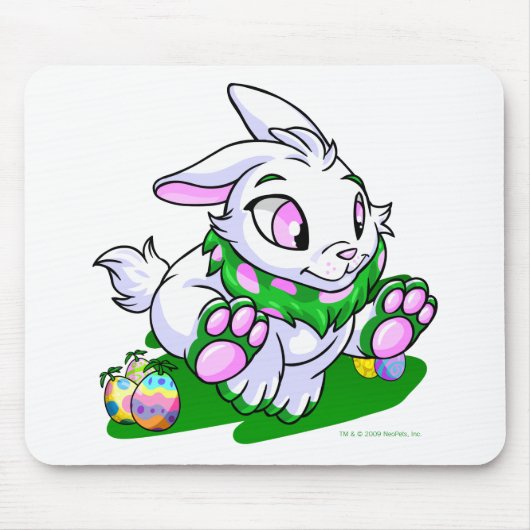 Green Cybunny racing door neggs Muismat (Voorkant)