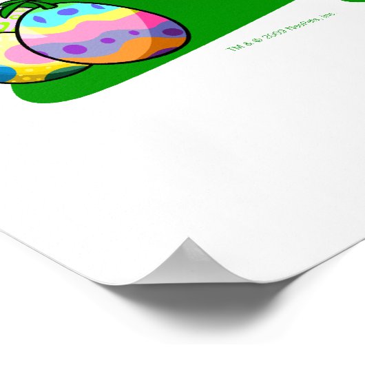 Green Cybunny racing door neggs Poster (Hoek)