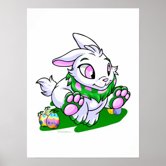 Green Cybunny racing door neggs Poster (Voorkant)