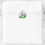 Green Cybunny racing door neggs Ronde Sticker (Tas)