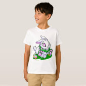 Green Cybunny racing door neggs T-shirt (Voorkant volledig)