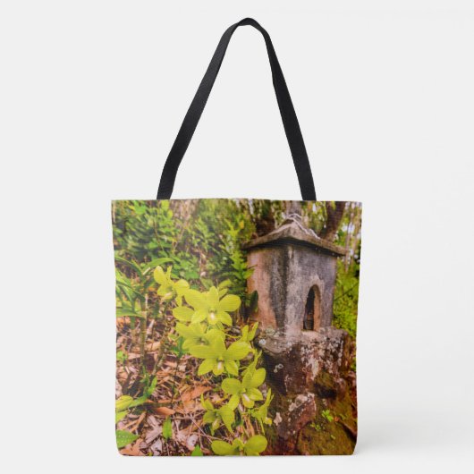 Green Cymbidium Orchids, Kauai, Hawaiian Beach Bag Tote Bag (Voorkant)
