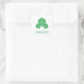 Green D20 Dice Wedding Stickers (Tas)