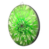 Green Dahlia Flower Dartbord (Voorkant Rechts)