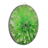 Green Dahlia Flower Dartbord (Voorkant Links)