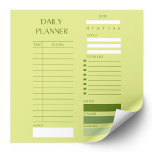 Green Daily Planner to-do lijst Notitieblok<br><div class="desc">Organiseer uw dag met dit verfrissende groene dagelijkse planner to-do lijst notitieblok. Ideaal voor taakbeheer en personalisatie.</div>