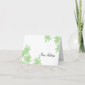 Green Daises Change of Address Notice Aankondiging (Voorkant)