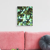 Green Daisies Abstract modern design Canvas Afdruk (Insitu (Woonkamer))