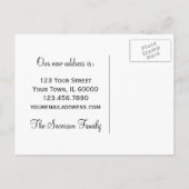 Green Daisies Change of Address Aankondigingskaart (Achterkant)