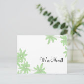 Green Daisies Change of Address Aankondigingskaart (Staand voorkant)