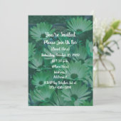 Green Daisies Floral Kaart (Staand voorkant)