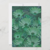Green Daisies Floral Kaart (Achterkant)