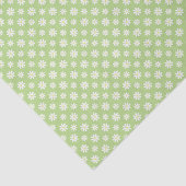 Green Daisies Floral Pattern Tissuepapier (Detail)