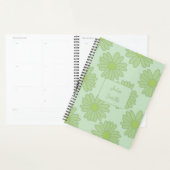 Green Daisies op Green_Floral Patroon Script Planner (Display)