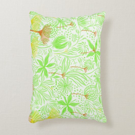Green Daisy Accent Cushion Accent Kussen (Voorkant(Verticaal))
