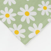 Green Daisy Blanket Fleece Deken (Hoek)