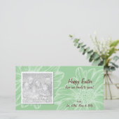 Green Daisy Easter-fotokaarten Feestdagenkaart (Staand voorkant)