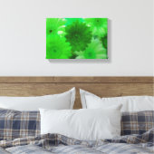 Green Daisy Flower Photo Canvas Wall Art Print (Insitu (Slaapkamer))