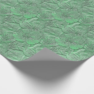 Green Daisy Flowers Natuur Art Pattern Cadeaupapier