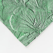 Green Daisy Flowers Natuur Art Pattern Fleece Deken (Hoek)