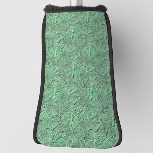 Green Daisy Flowers Natuur Art Pattern Golfheadcover (Draai 90)