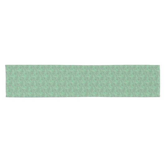 Green Daisy Flowers Natuur Art Pattern Korte Tafelloper (Horizontaal)