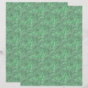 Green Daisy Flowers Natuur Art Pattern Scrapbook