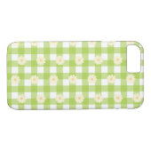 Green Daisy Gingham Pattern Case-Mate iPhone Case (Achterkant (Horizontaal))
