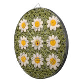 Green Daisy Granny Square Crochet Pattern Floral Dartbord (Voorkant Rechts)
