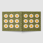 Green Daisy Granny Square Crochet Pattern Floral Gastenboek (Volledig)