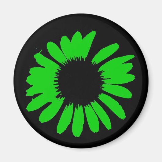 Green Daisy Magneet (Voorkant)
