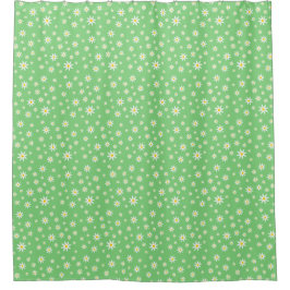 Green Daisy Shower Curtain Douchegordijn