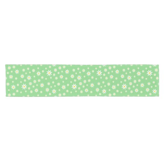 Green Daisy Table Runner Korte Tafelloper (Horizontaal)