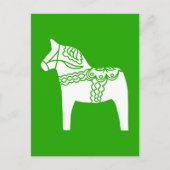 Green Dala Horse Briefkaart (Voorkant)