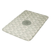 Green Damask Badmat (Gekanteld)