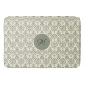 Green Damask Badmat (Voorkant)