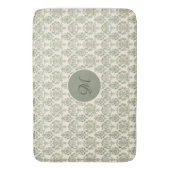 Green Damask Badmat (Voorkant Verticaal)