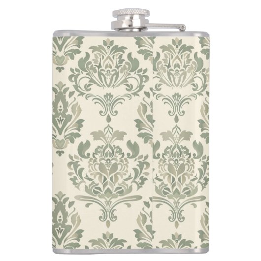Green Damask Heupfles (Achterkant)
