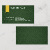Green Damask Investigator Visitekaartje (Voorkant / Achterkant)