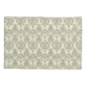Green Damask Kussensloop (Achterkant)