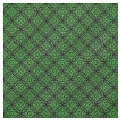 Green Damask Medallion Pattern Stof (Swatch)