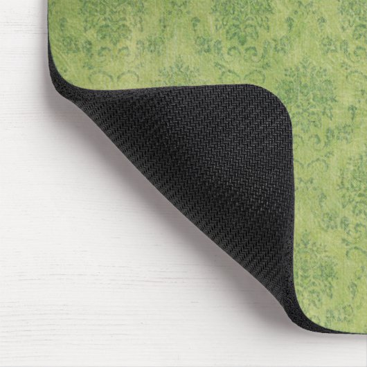 Green Damask Mousepad Muismat (Hoek)