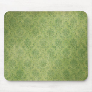Green Damask Mousepad Muismat
