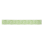 Green Damask Ribbon Satijnen Lint (Voorkant)