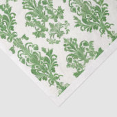 Green Damask Tissuepapier (Detail)