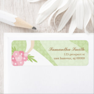 Green Damask Vrijgezellenfeest Etiket