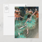 Green Dancer (Danseuse Verte) Edgar Degas Briefkaart (Voorkant / Achterkant)