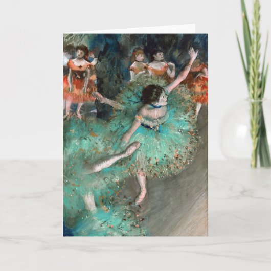 Green Dancer (Danseuse Verte) Edgar Degas Kaart (Voorkant)