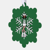 Green Dancer Ornament Kaart (Links)